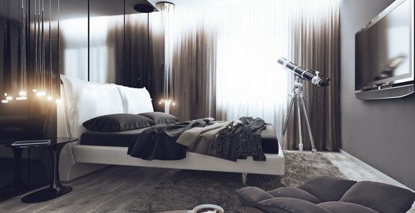 мужская спальня фото дизайн