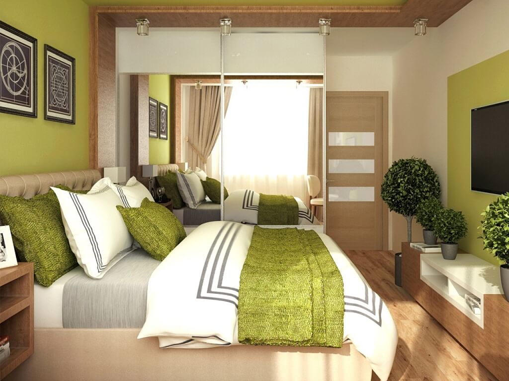 Маленькая спальня в эко стиле фото