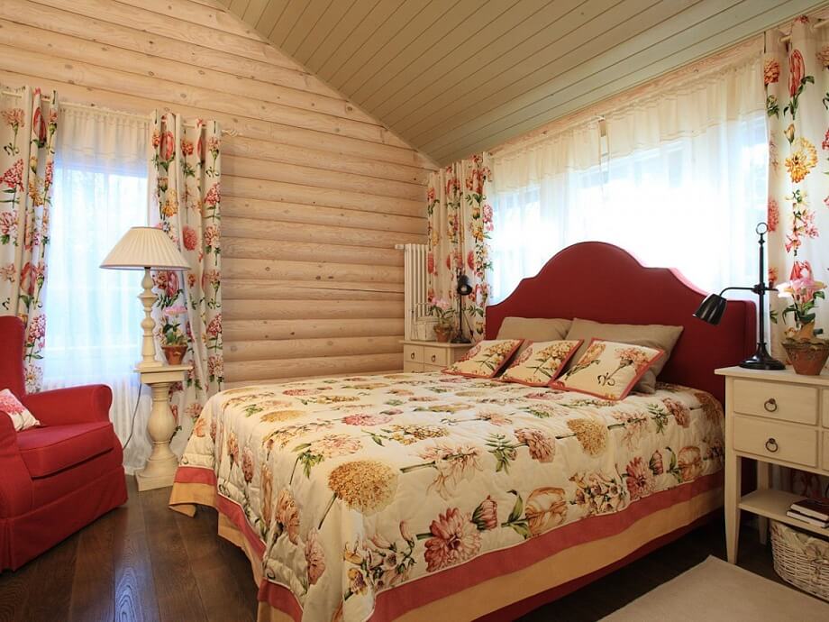 Фото по запросу Очарование спальни деревенском стиле